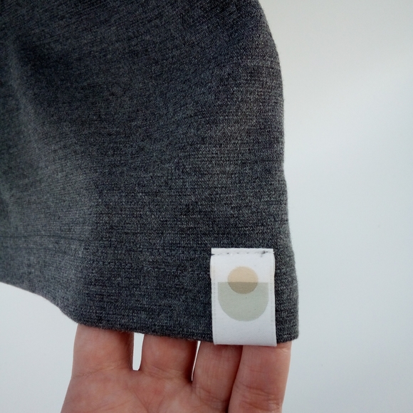 LALABU Tops Lalabu Gray Baby Carrier Newborn Top Large Warning How